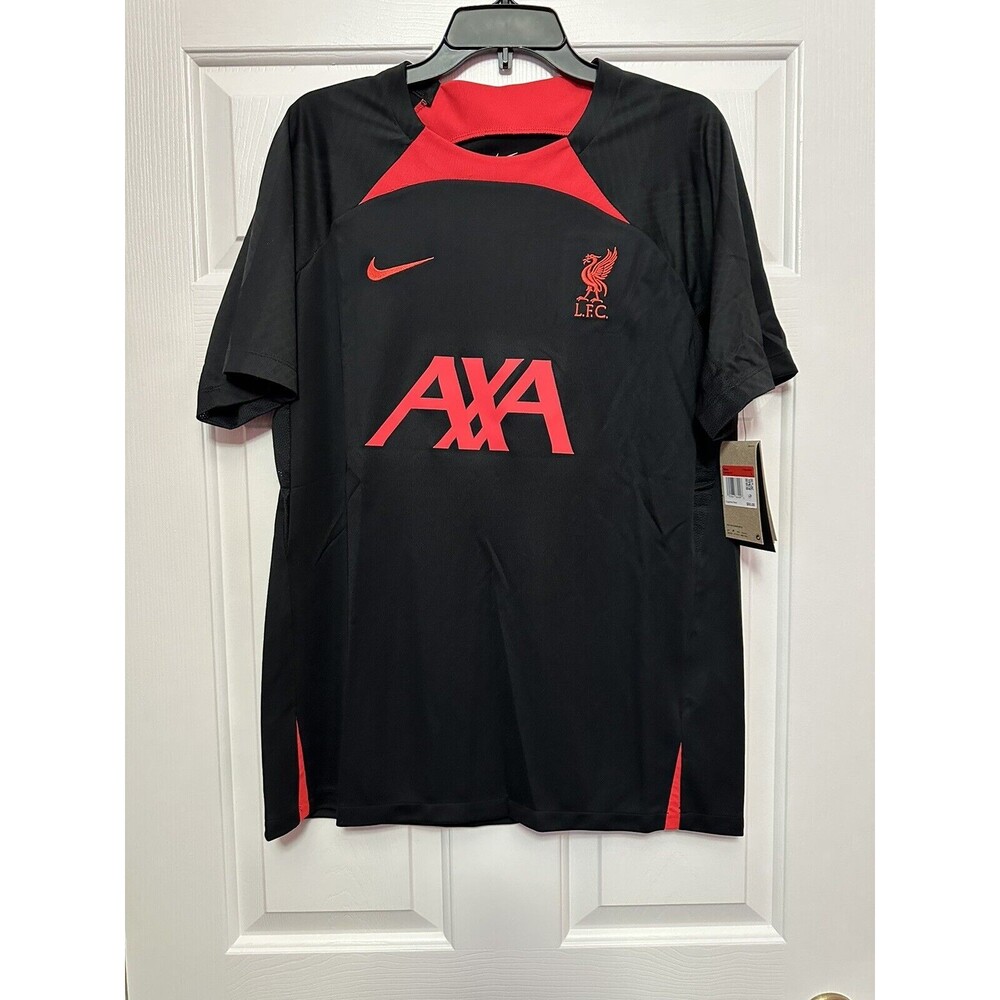 Nike Liverpool 22/23 Strike Performance Jersey Black Red Size L DJ8588-013 NEW